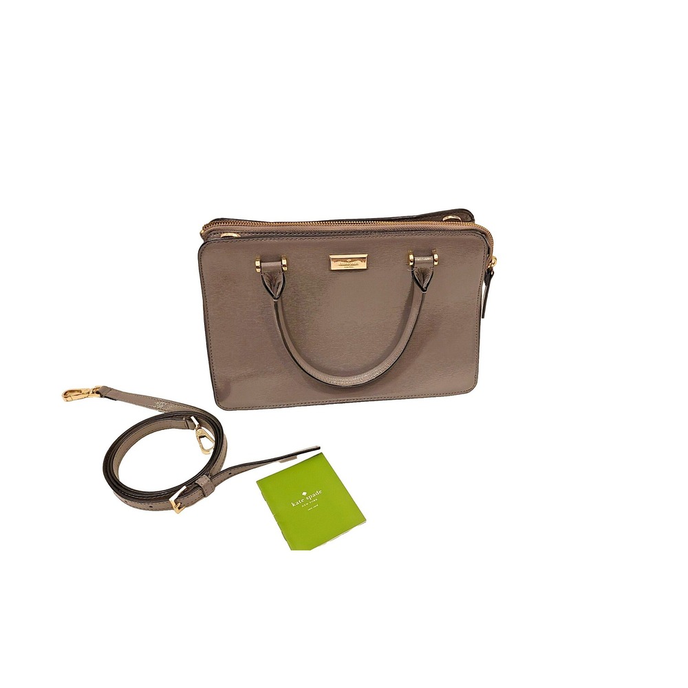 Kate Spade Bixby Hare Grey Crossbody Hand Bag Purse Classy Quiet Luxury Polished